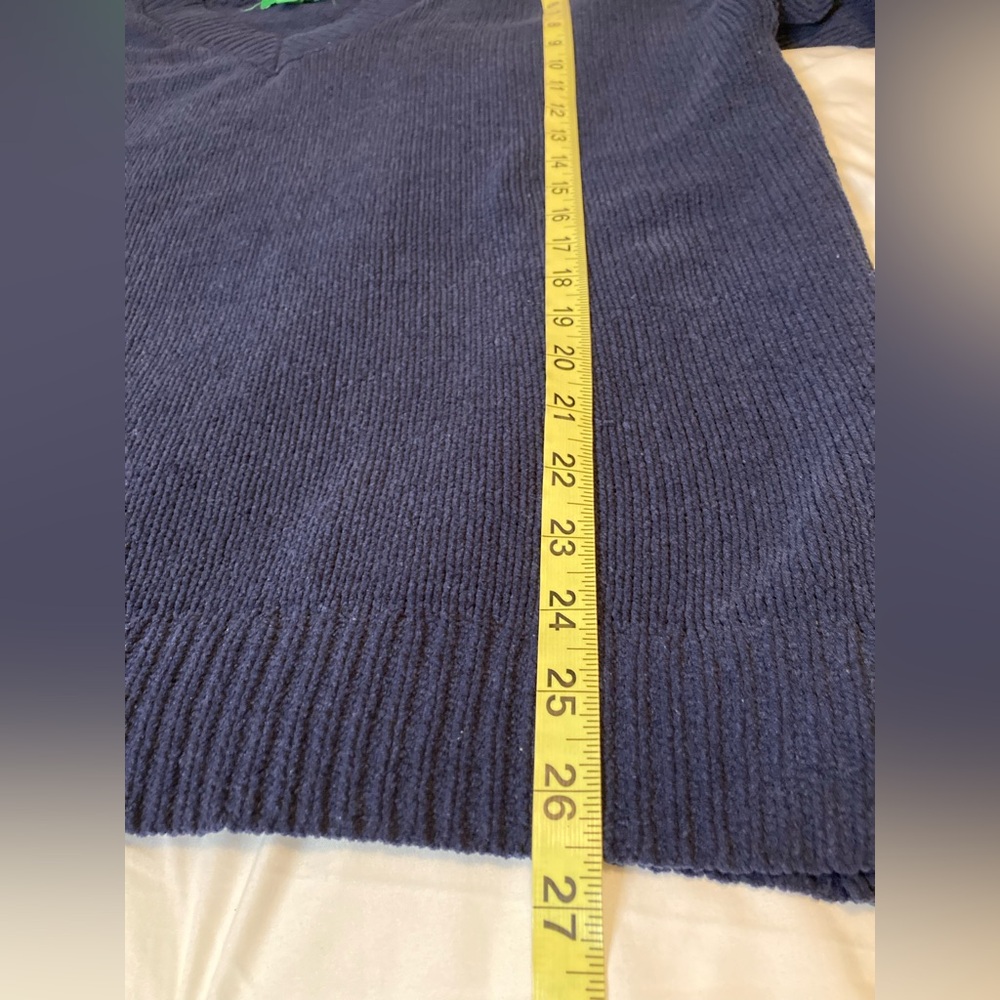 dip Deep Blue V-Neck Sweater for Women size:L - Picture 5 of 7